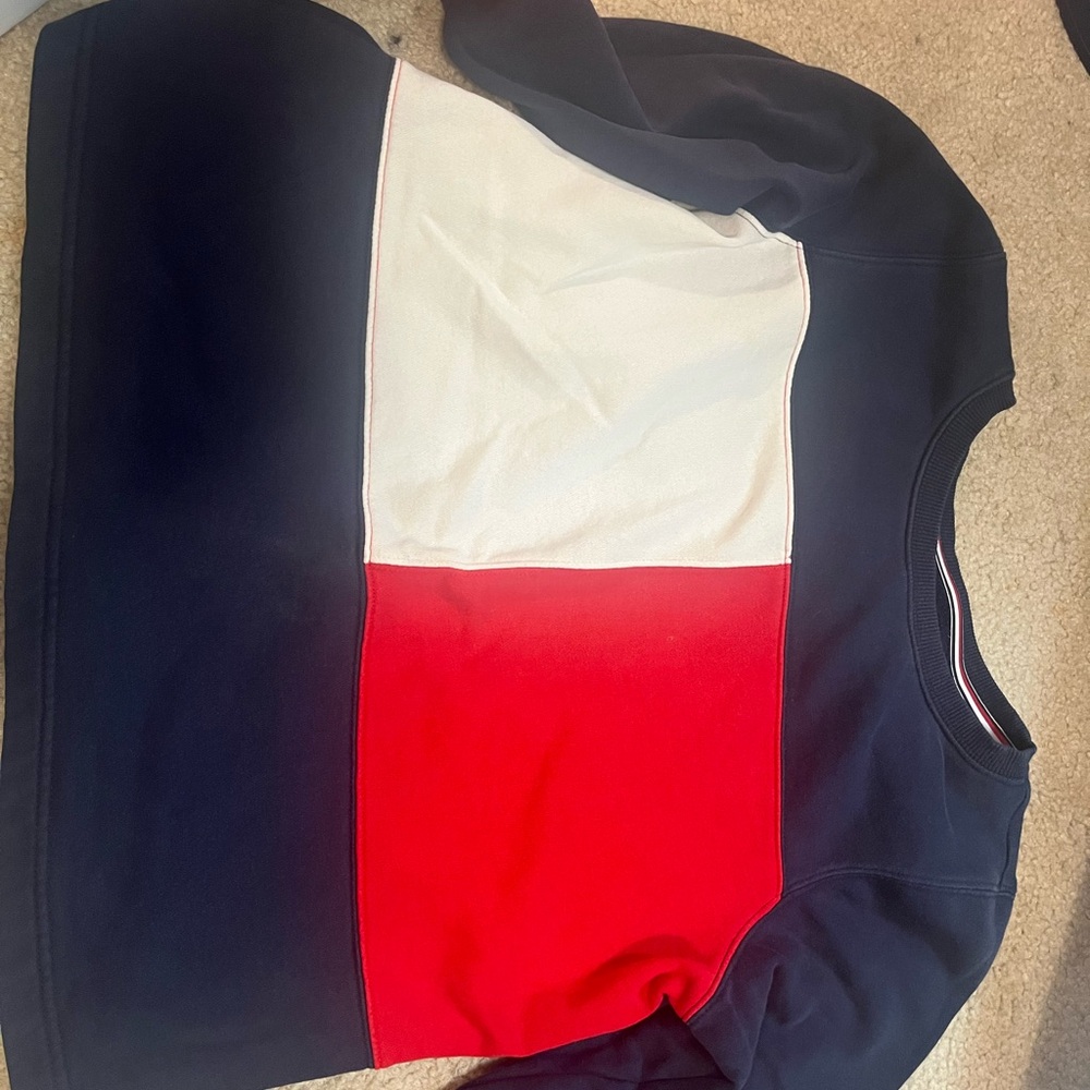 Women Navy, Red, and White Tommy Hilfiger Sweater